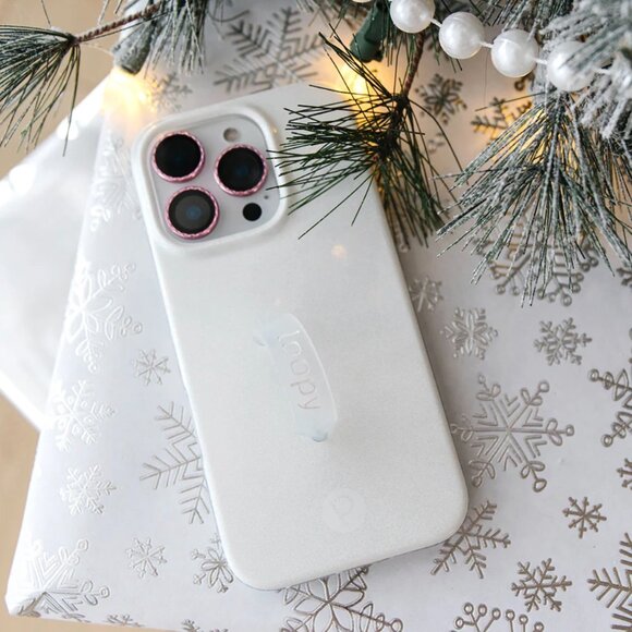 NWT Loopy WHITE SHIMMER iPhone 15 Pro Max Phone Case - Righty - Picture 9 of 10